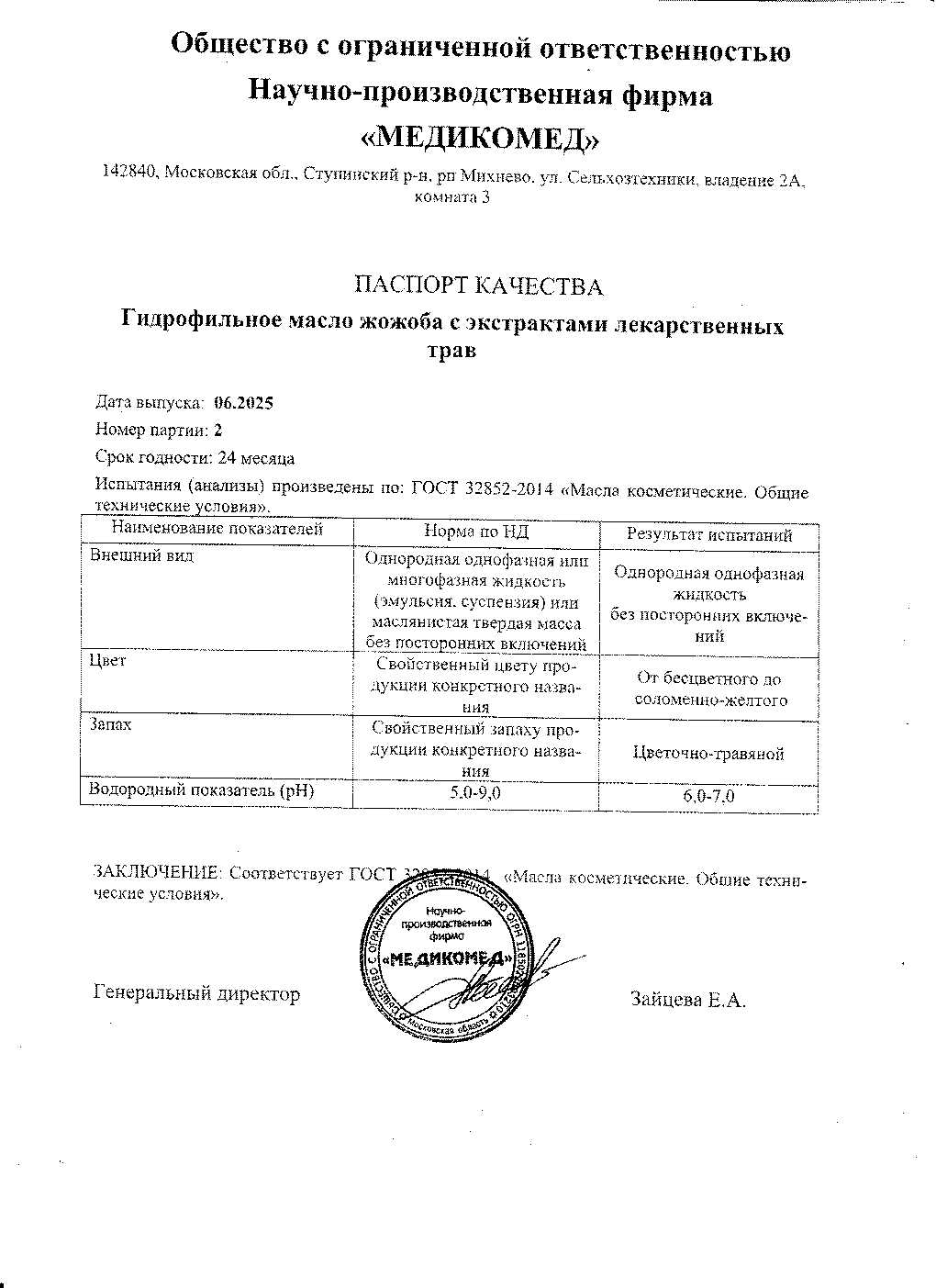 Паспорт №062025